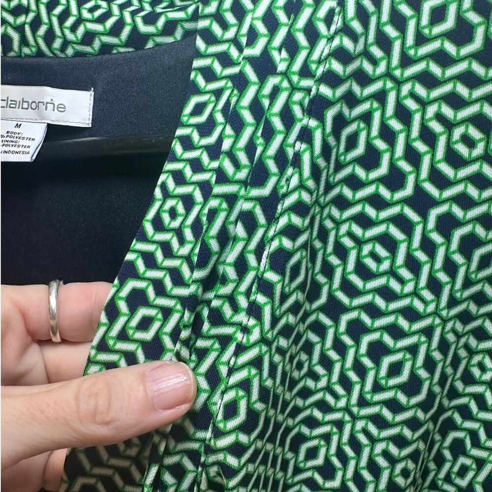 Vintage Liz Claiborne Wrap Dress M 90s Minimalist Career Quiet Luxury - Picture 6 of 8